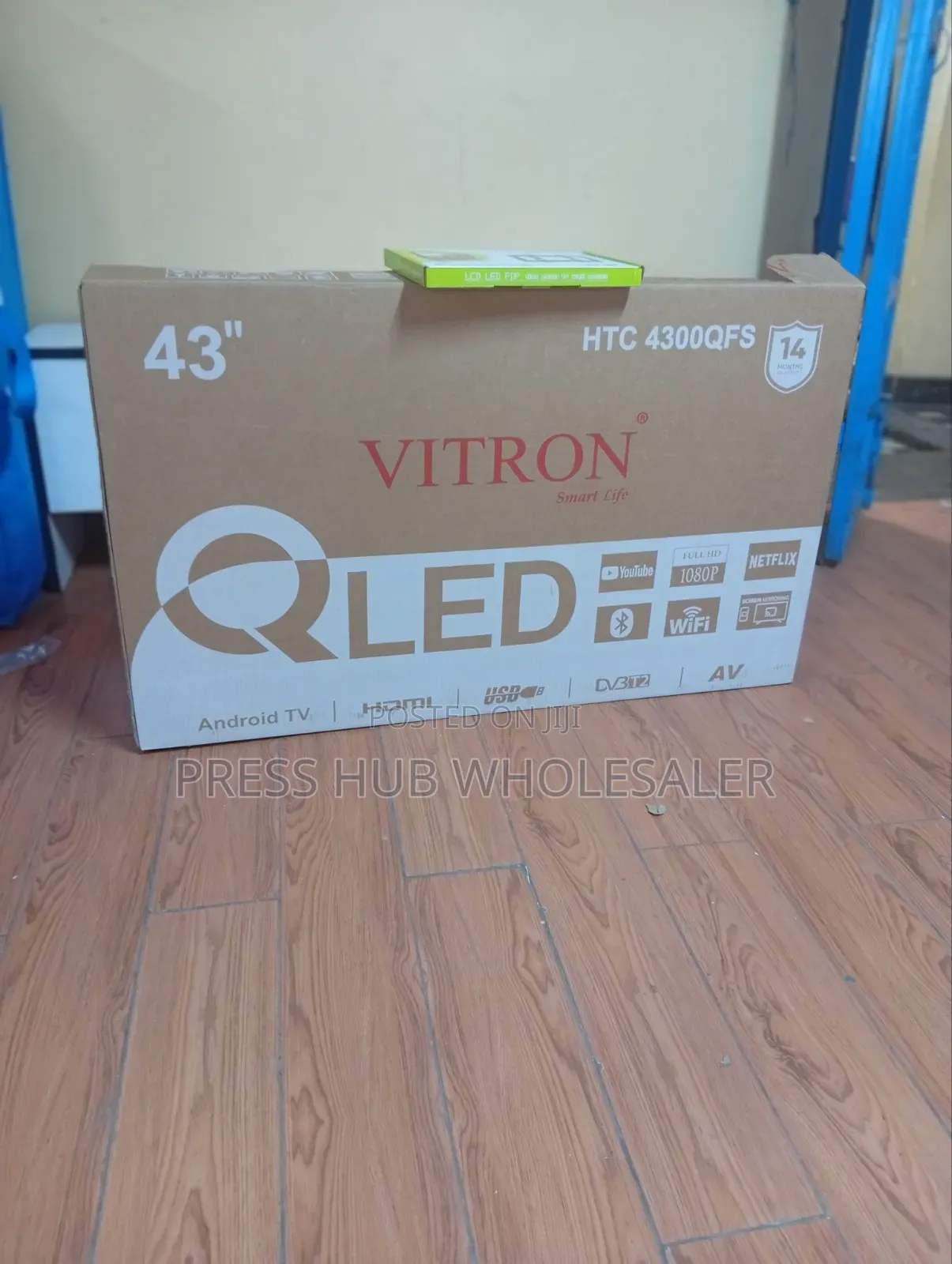 Vitron 43" Qled Smart Android TV - Frameless, Full Hd, Wifi