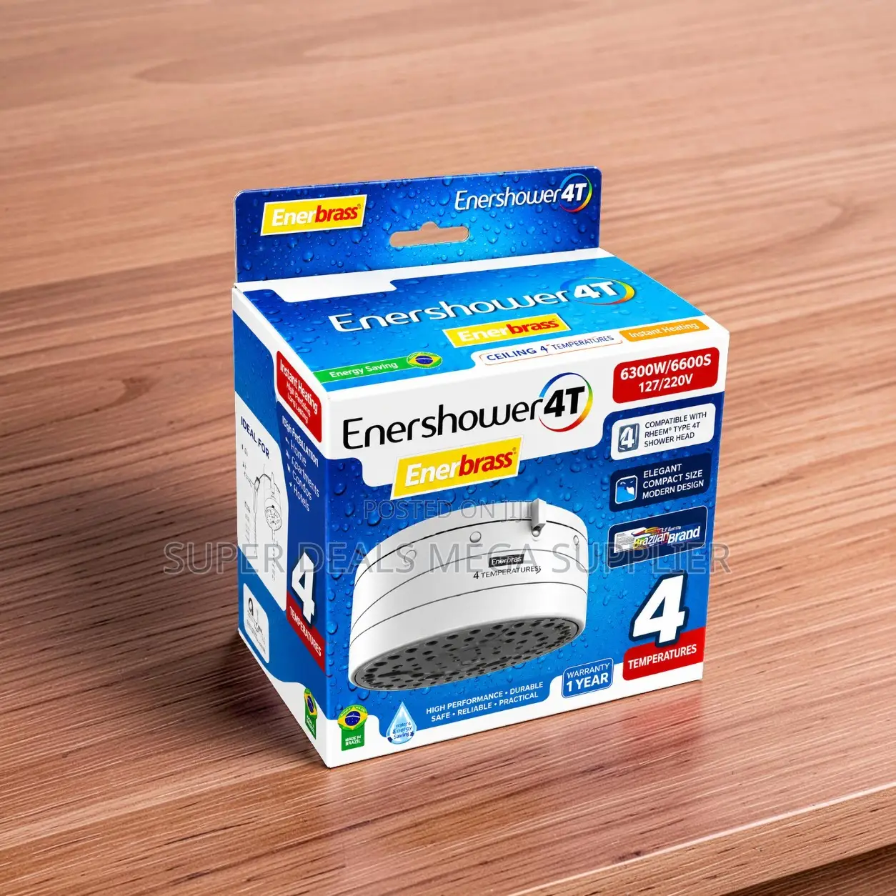 Economical Enerbras Enershower 4t Instant Water Heater Shower Head