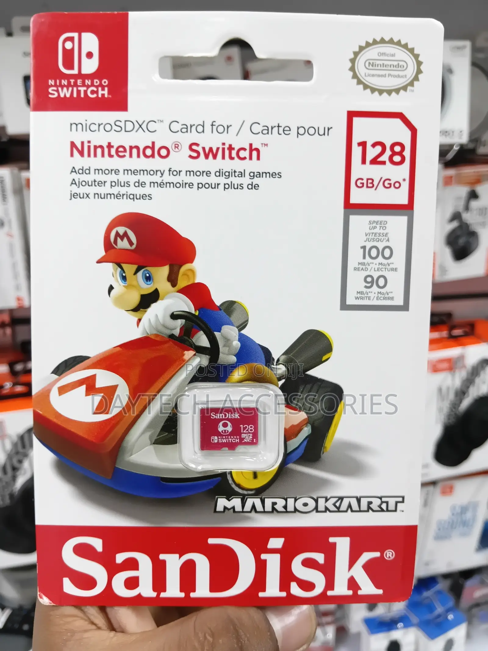 Sandisk Micro Sdxc Card For Nintendo Switch 128gb Super Mario Kart