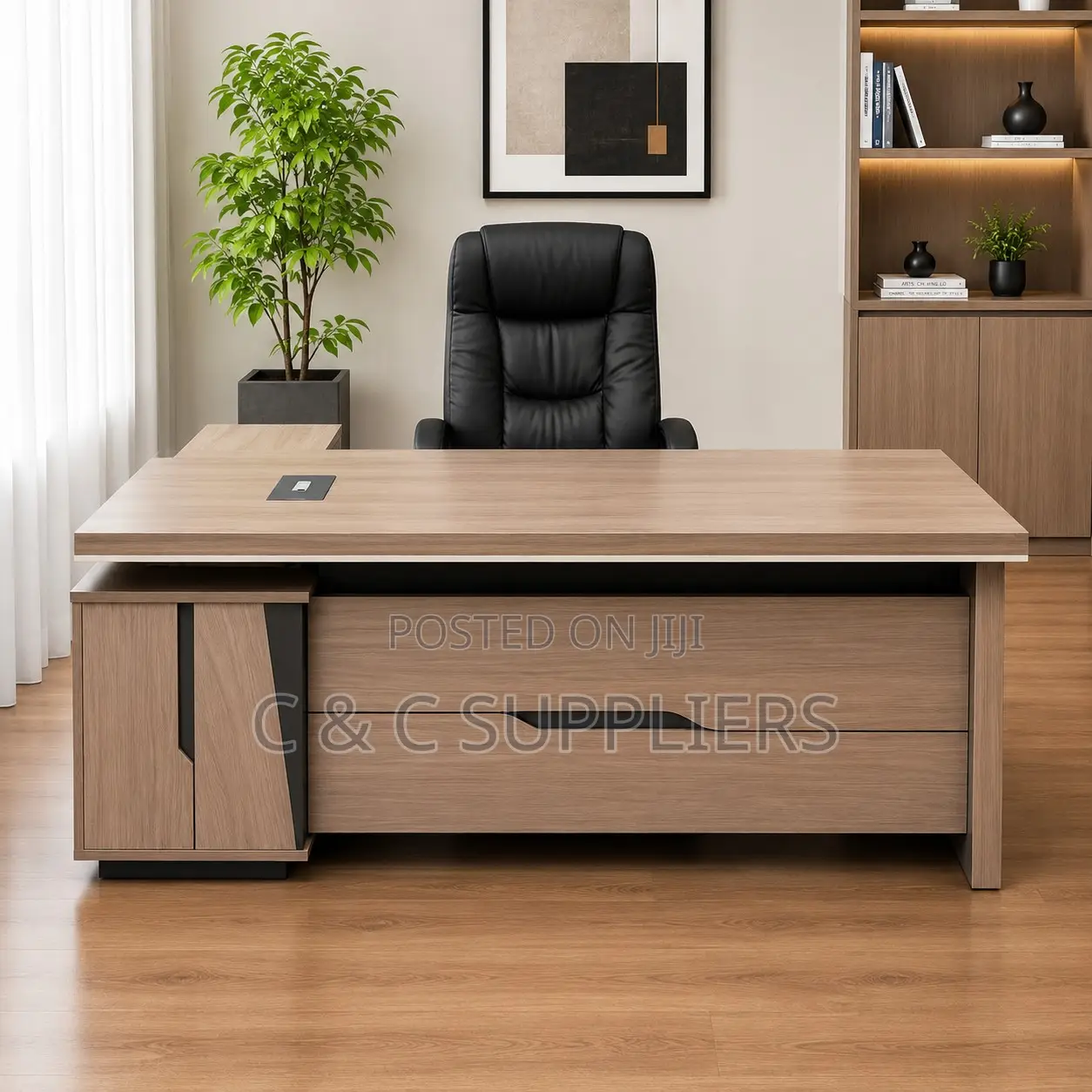 Modern L-Shaped Boss Table-180cm