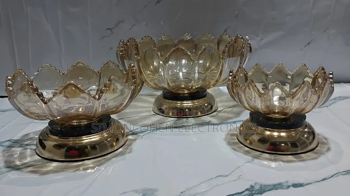 Very High Quality 3 Arm Elegant Multi-Purpose Display Serving Bowls