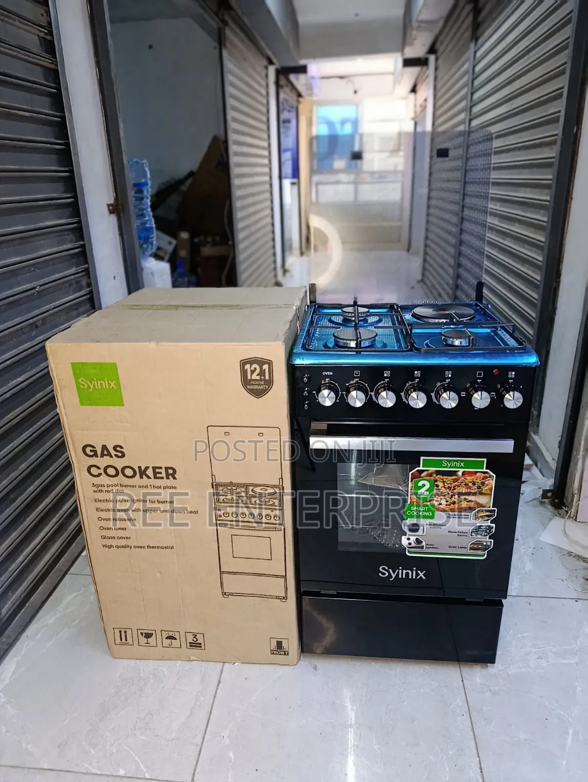 Syinix 50*50 3+1 Cooker ,Electric Oven 
New Stock Availablle