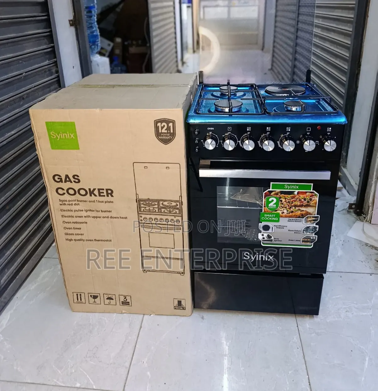 Syinix 50*50 3+1 Cooker ,Electric Oven 
New Stock Availablle