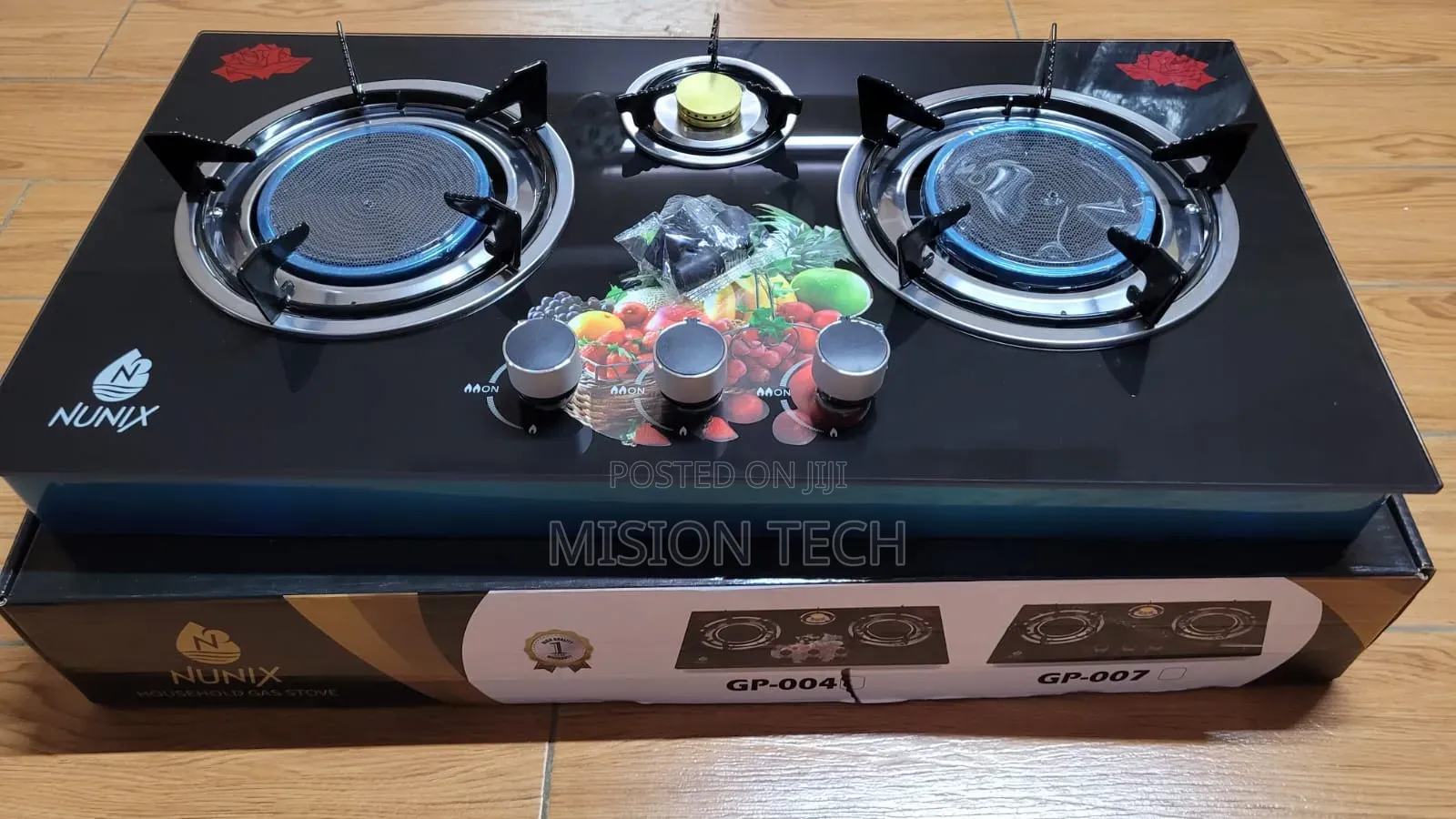 Nunix Gp-004 3-Burner Infrared Gas Cooker * 