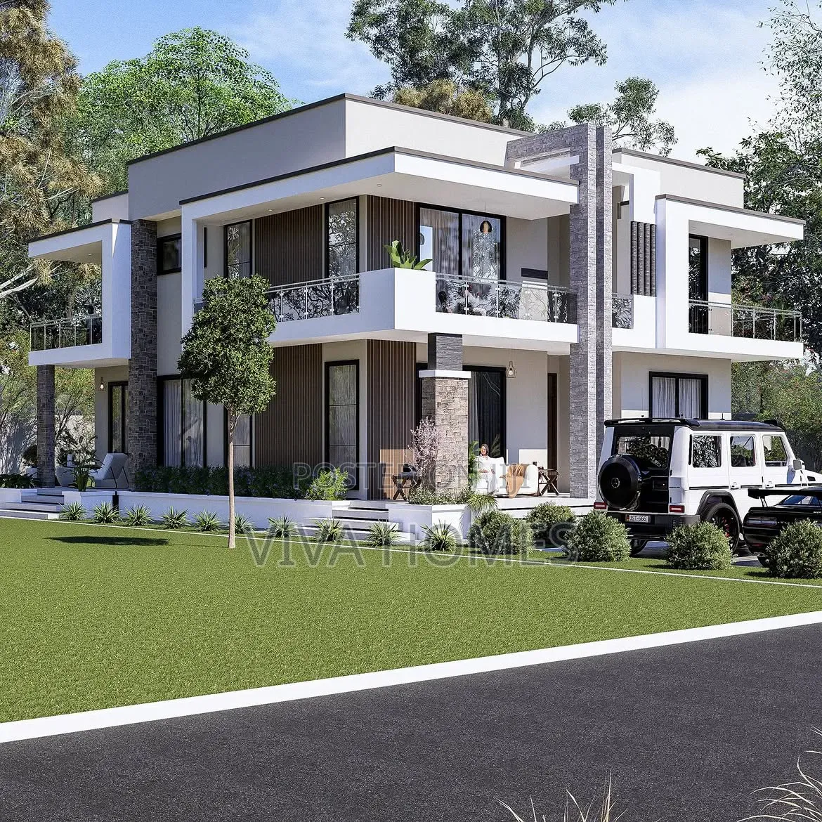 Modern 4 Bedroom Mansion Architectural Design