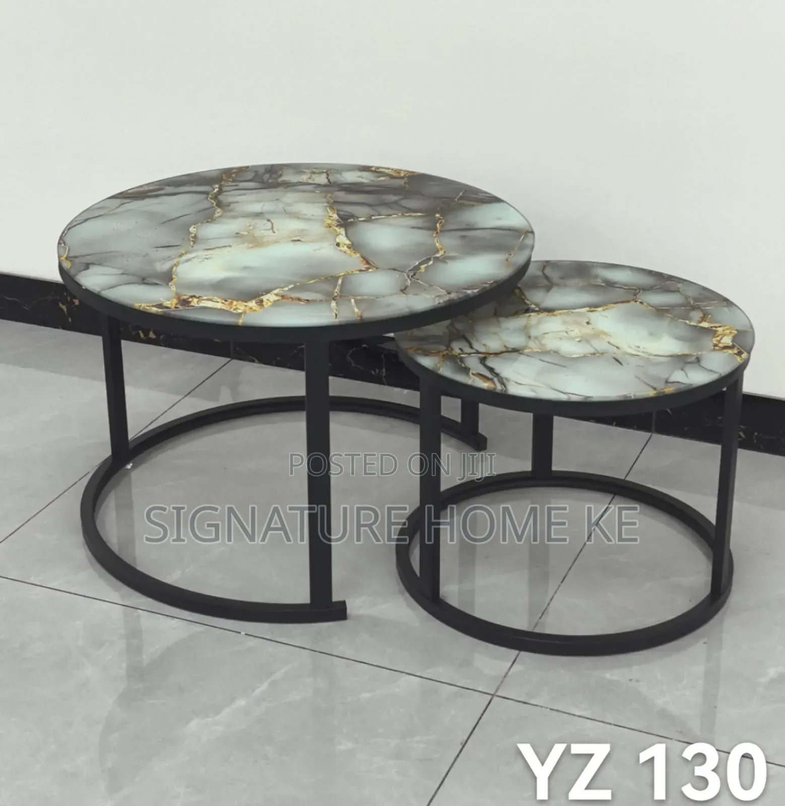 Glass Effect Nesting Coffee Table