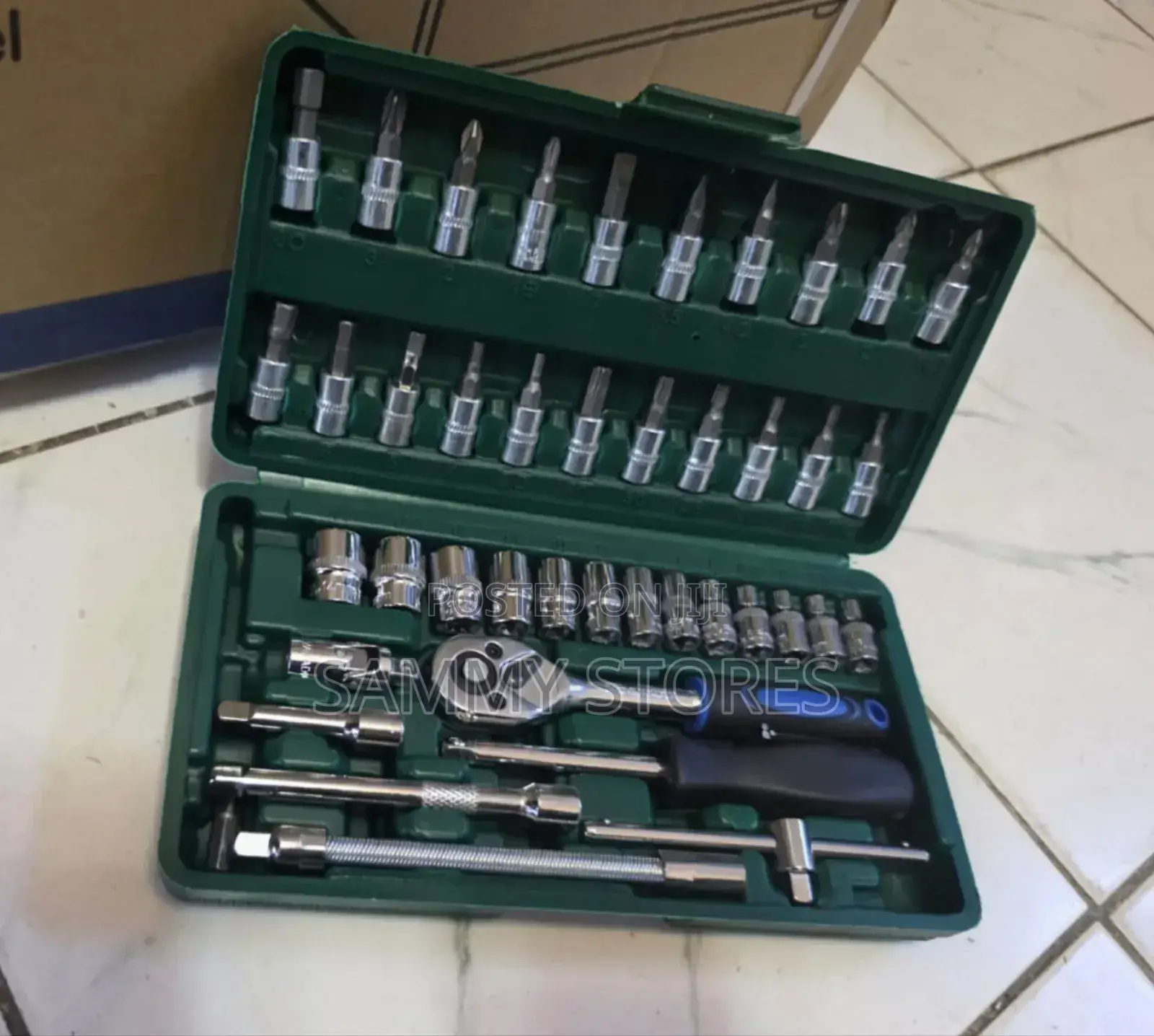 46 Pieces Precision Socket Wrench Set for Home Garage