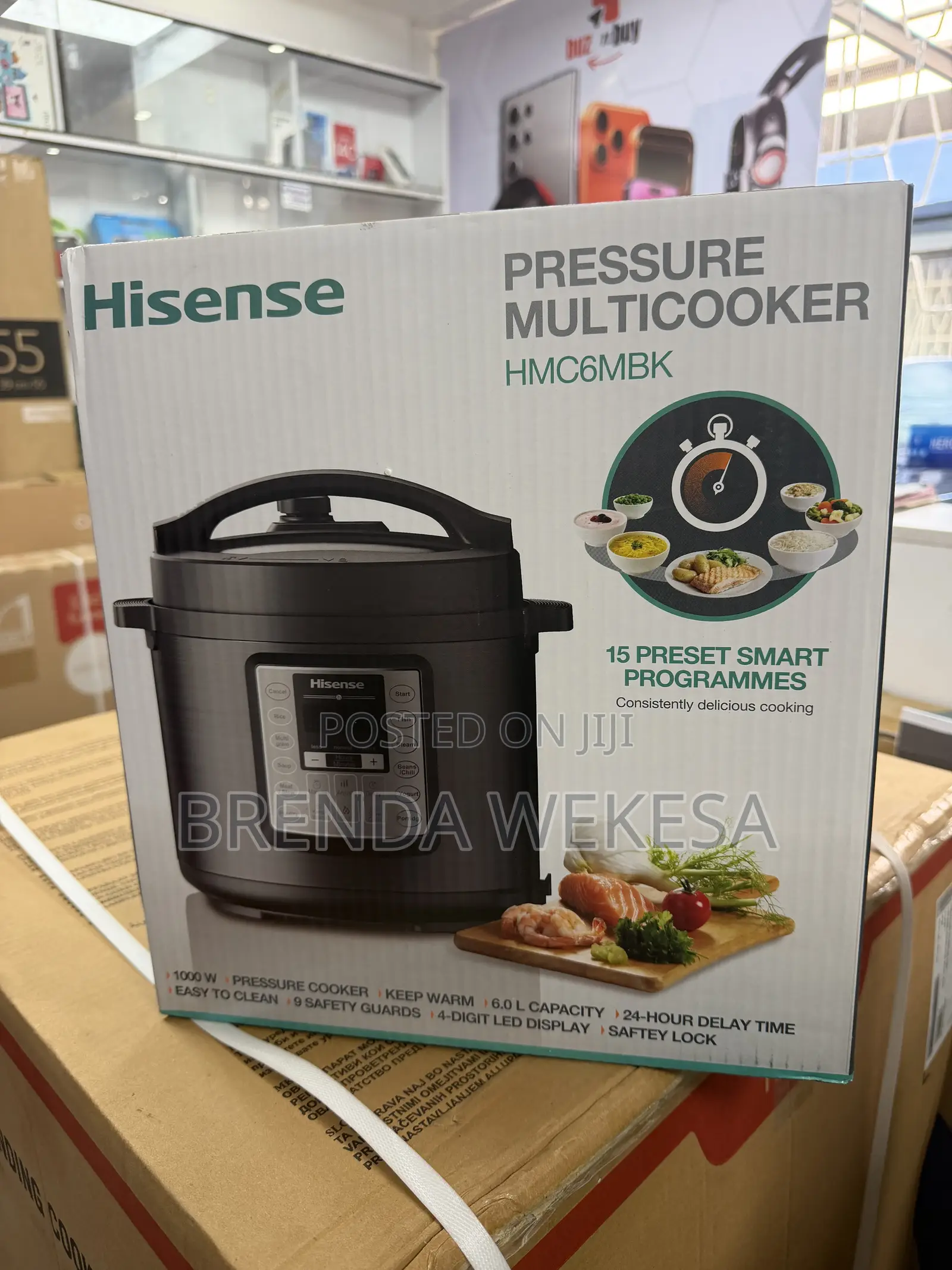 Hisense Hmc6mbk Pressure Cooker, 6l - 1000w