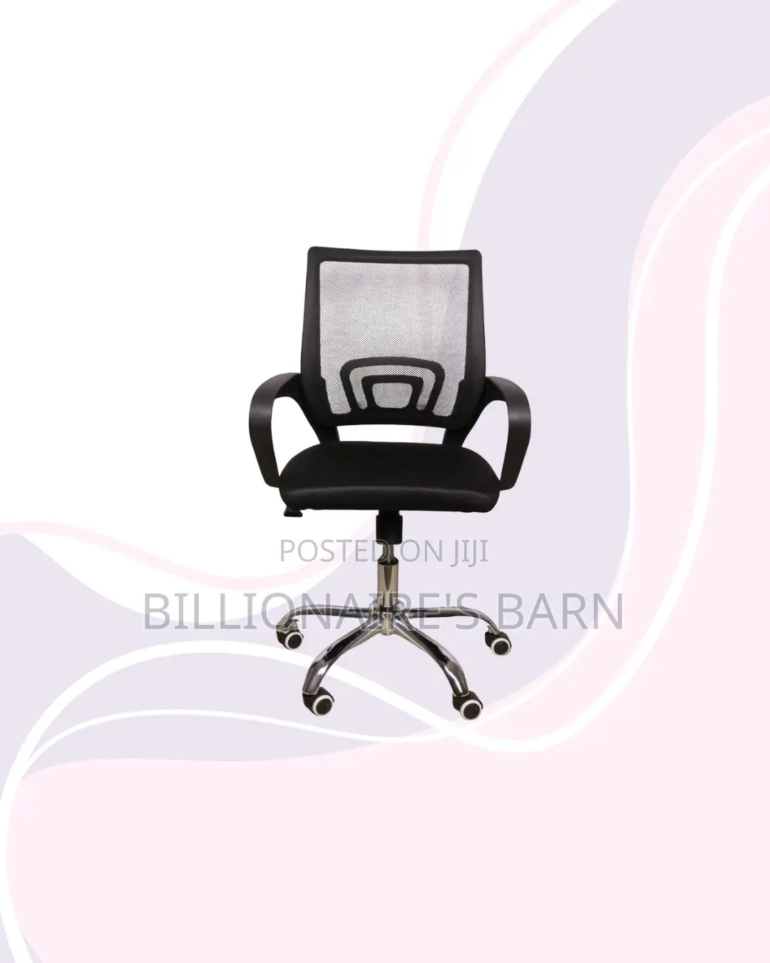 Secretarial Mesh Chair Ergonomic Design for Flexible Desk Setups