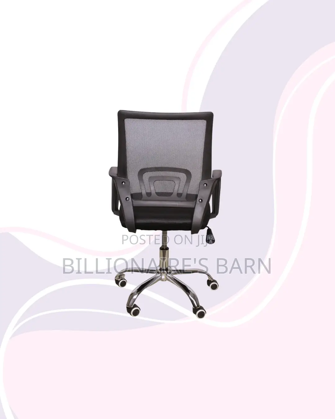 Secretarial Mesh Chair Ergonomic Design for Flexible Desk Setups