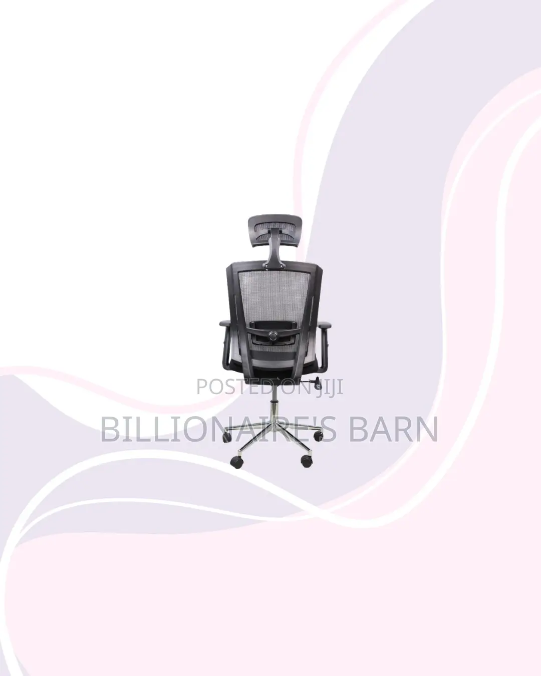 Black Mesh Office Chair With Headrest for Flexible Desk Setups