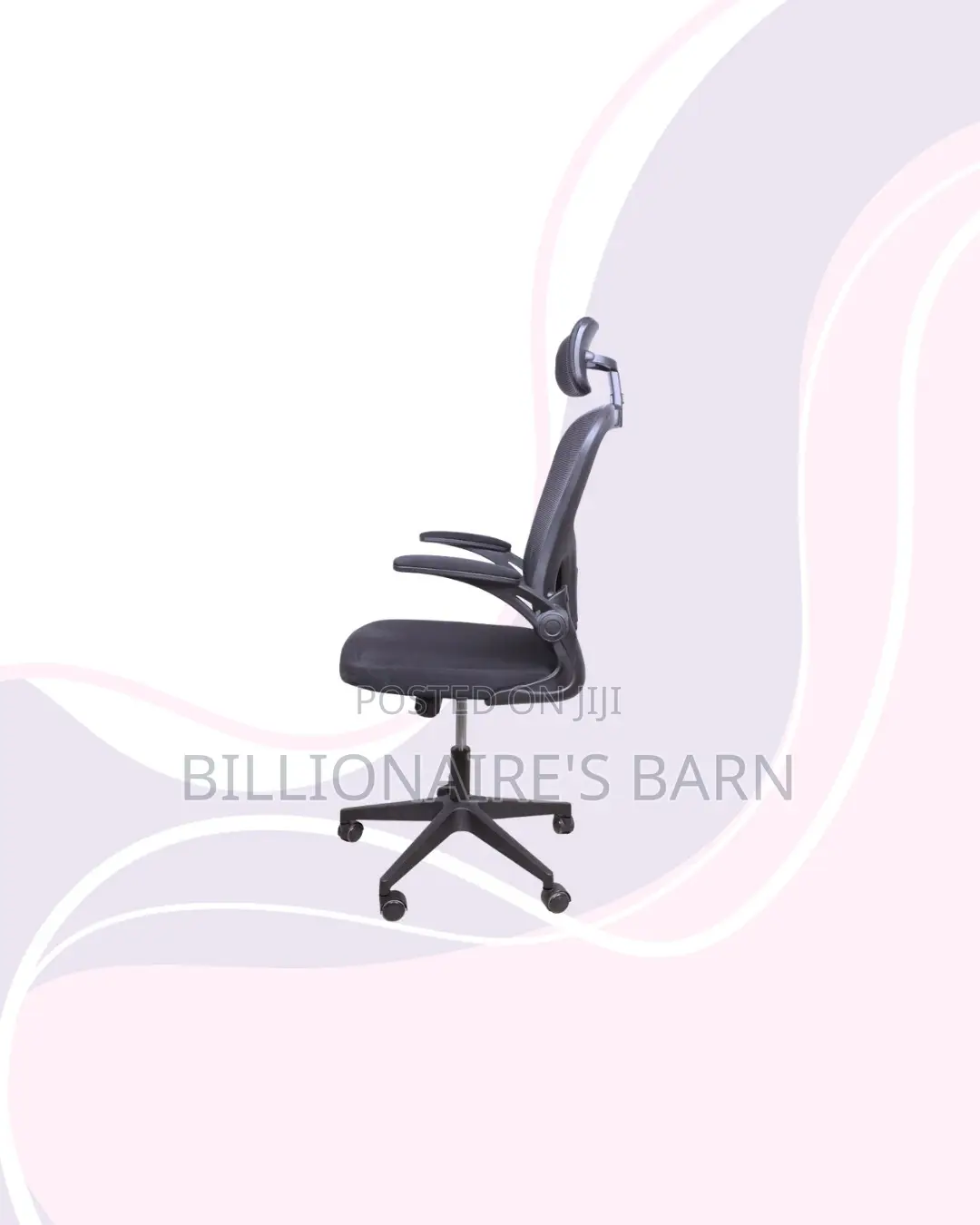 Grey Ergonomic Office Chair With Headrest for Flexible Desk Setups