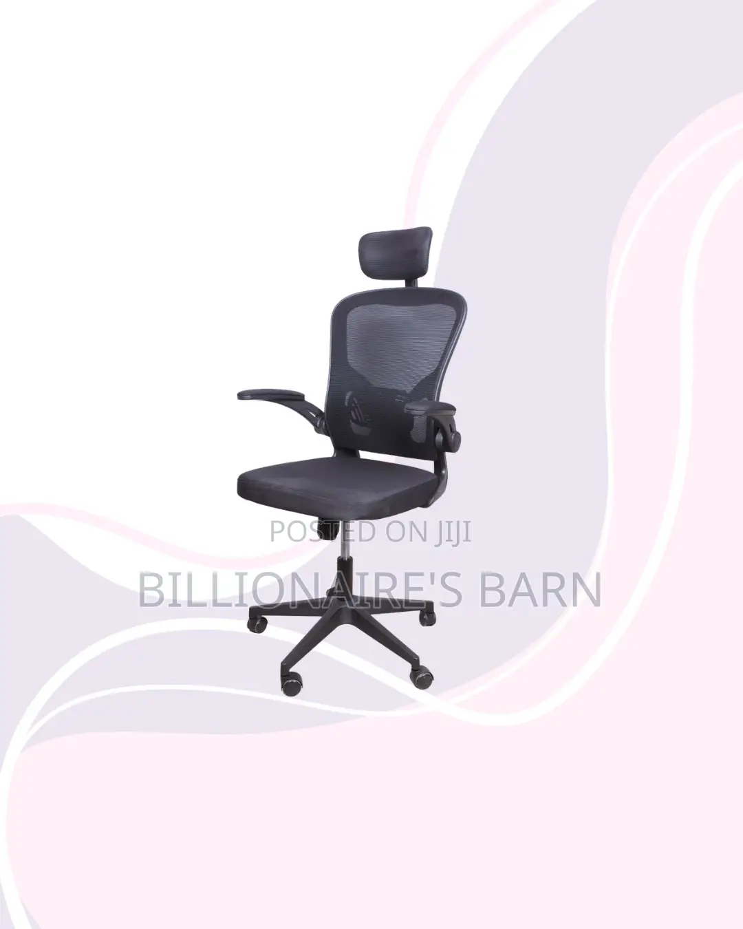 Grey Ergonomic Office Chair With Headrest for Flexible Desk Setups