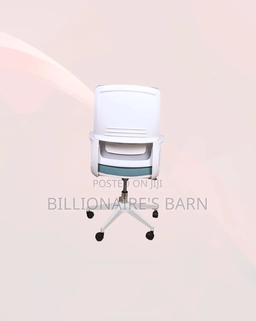 Practical White Mid Back Mesh Office Chair for Flexible Desk Setups