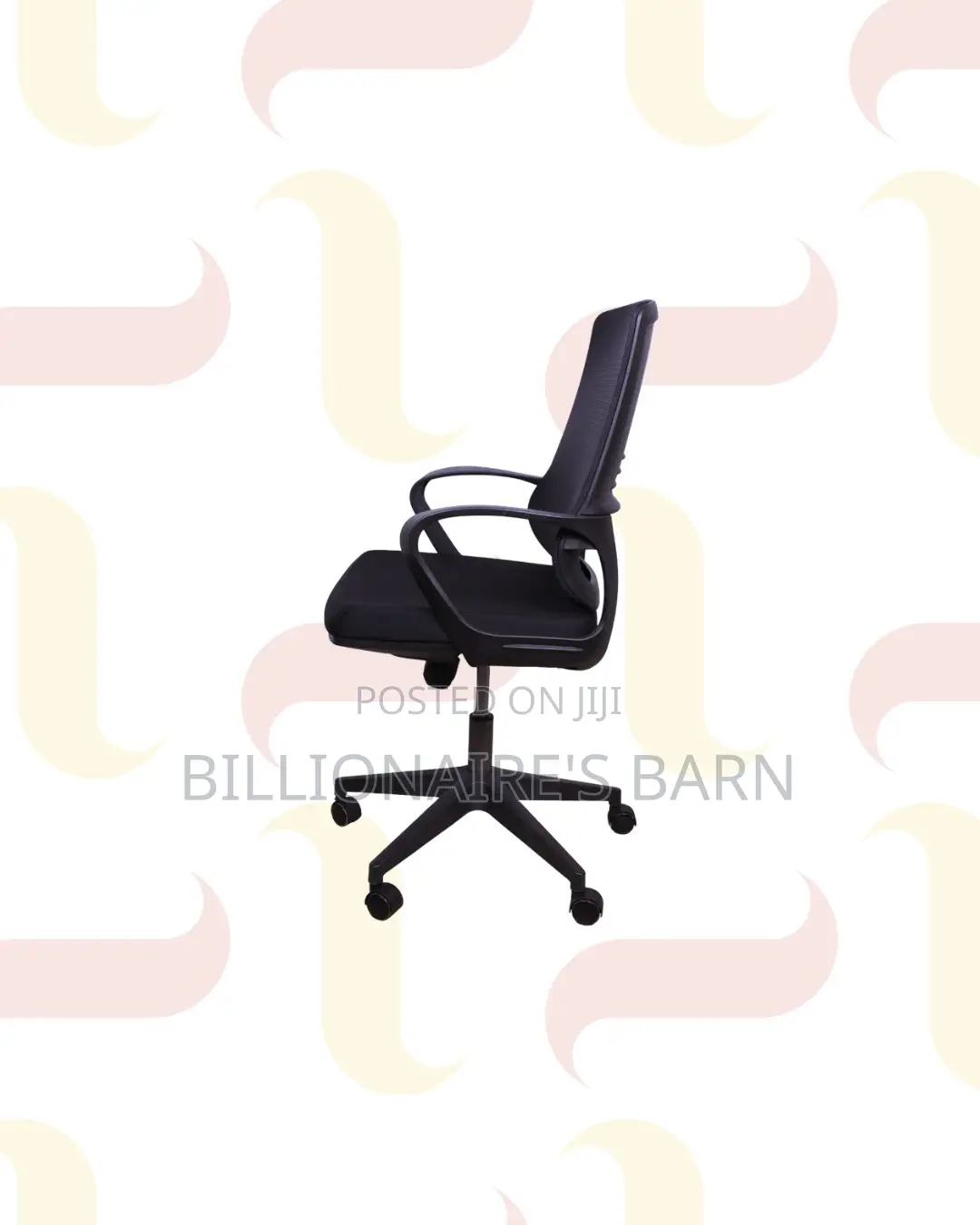 Practical Black Mid Back Mesh Office Chair for Tidy Workspace Style