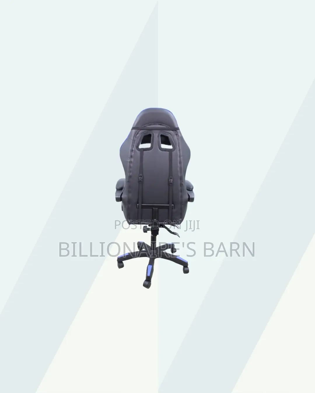 Blue Racing Gaming Chair Ergonomic Support for Tidy Workspace Style