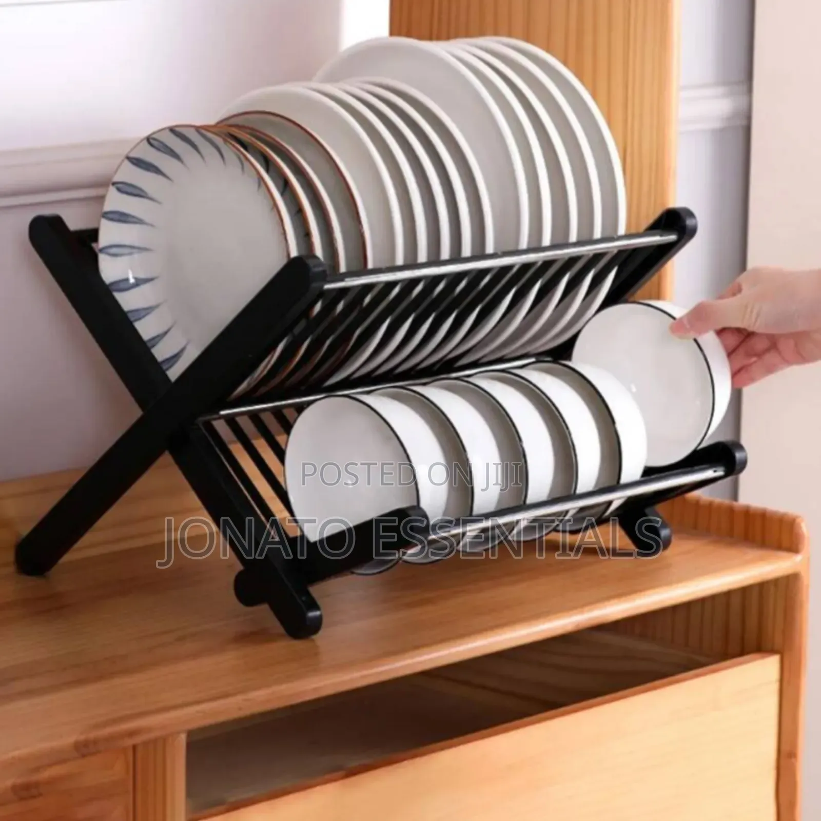 Foldable Kitchen Dish Drying Rack – Compact Space Saver