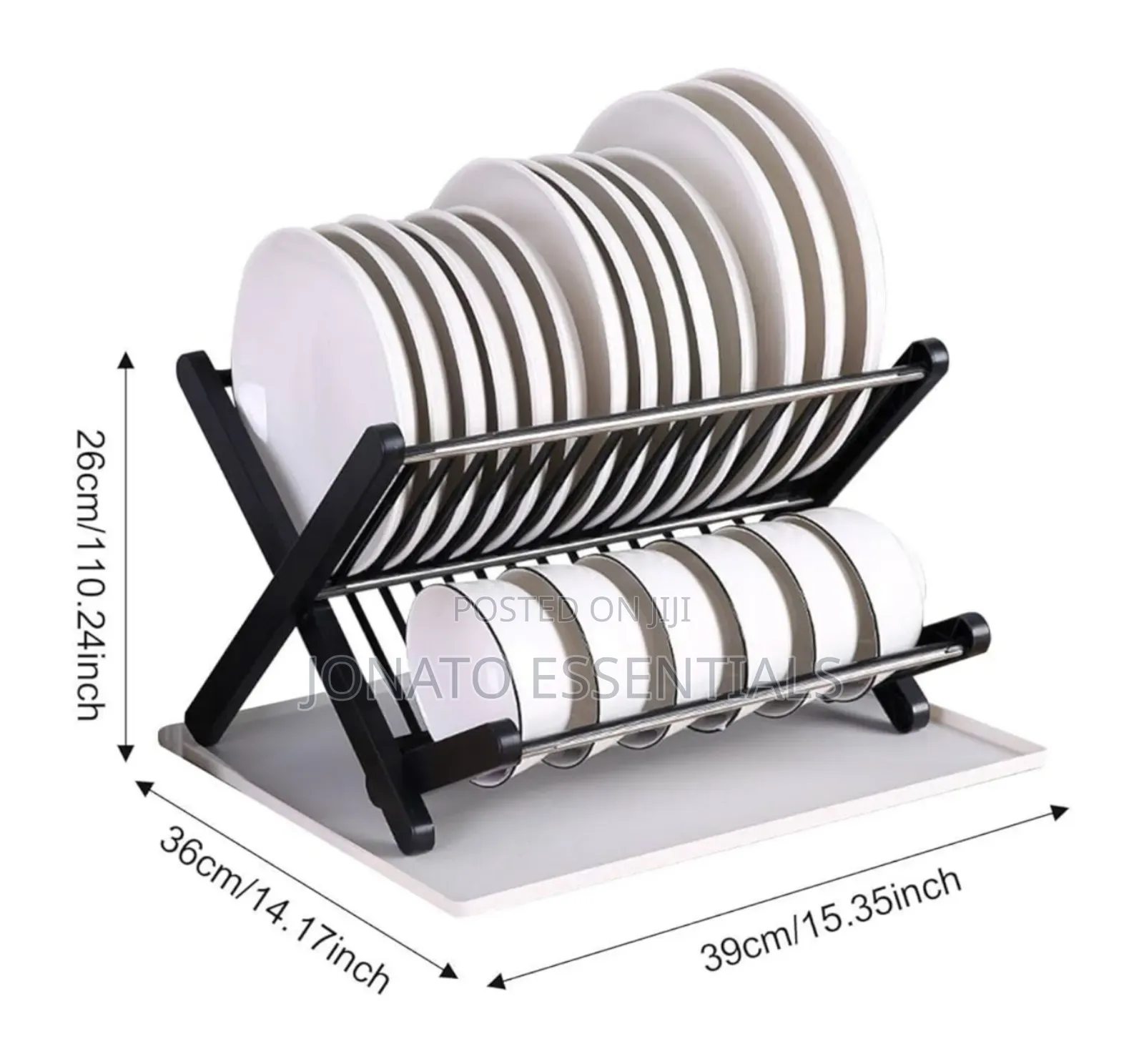 Foldable Kitchen Dish Drying Rack – Compact Space Saver