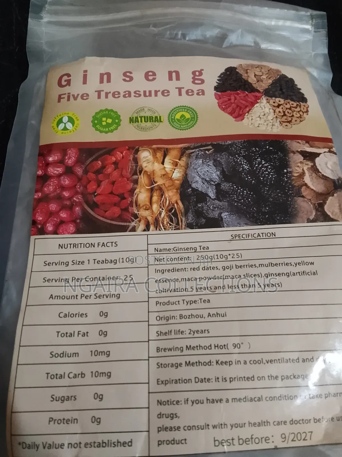 Ginseng Five Treasure Tea