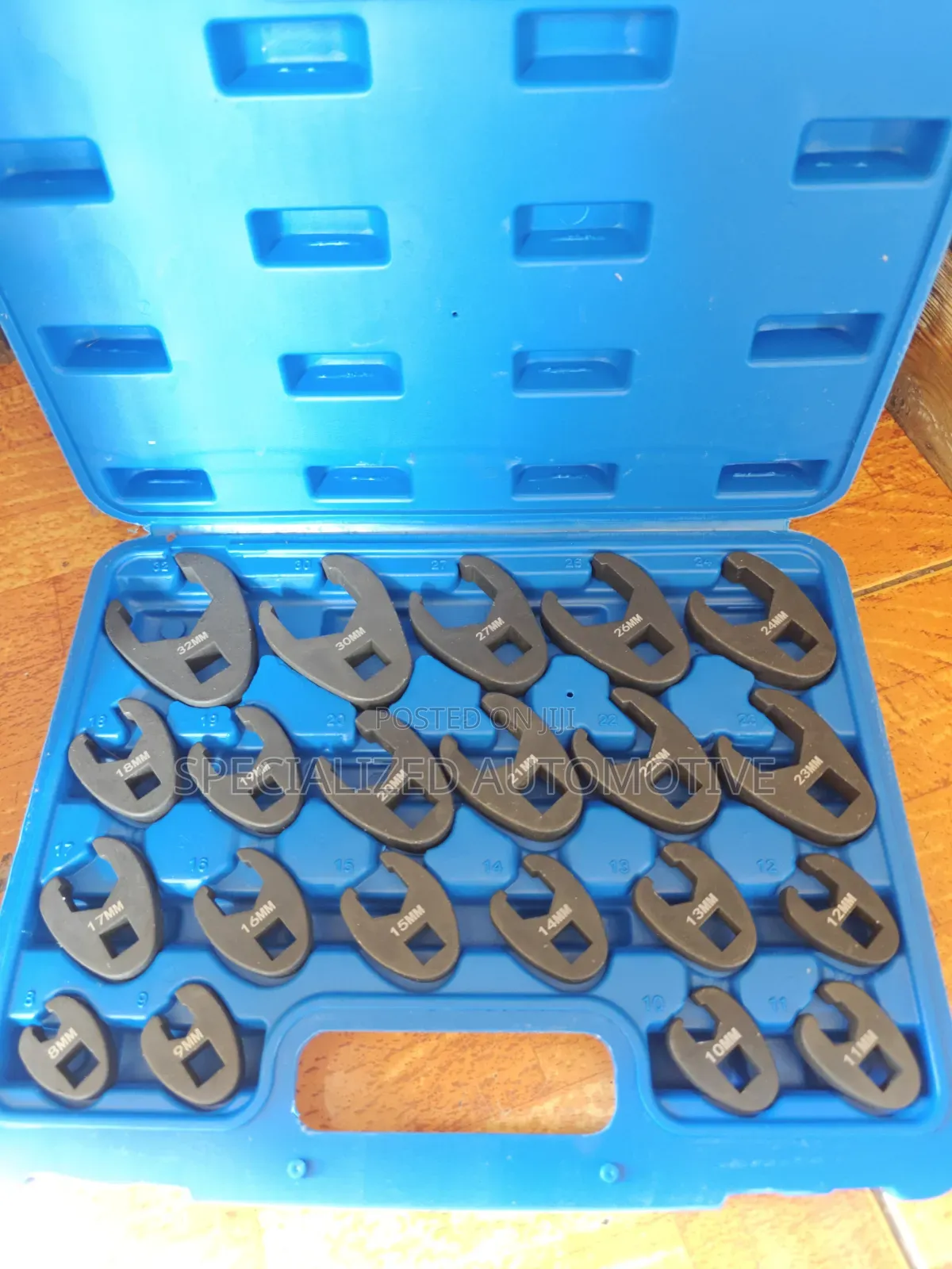 21 Piece Crowfoot Flare Nut Wrench Spanner Set 8mm to 32 Mm Kit.