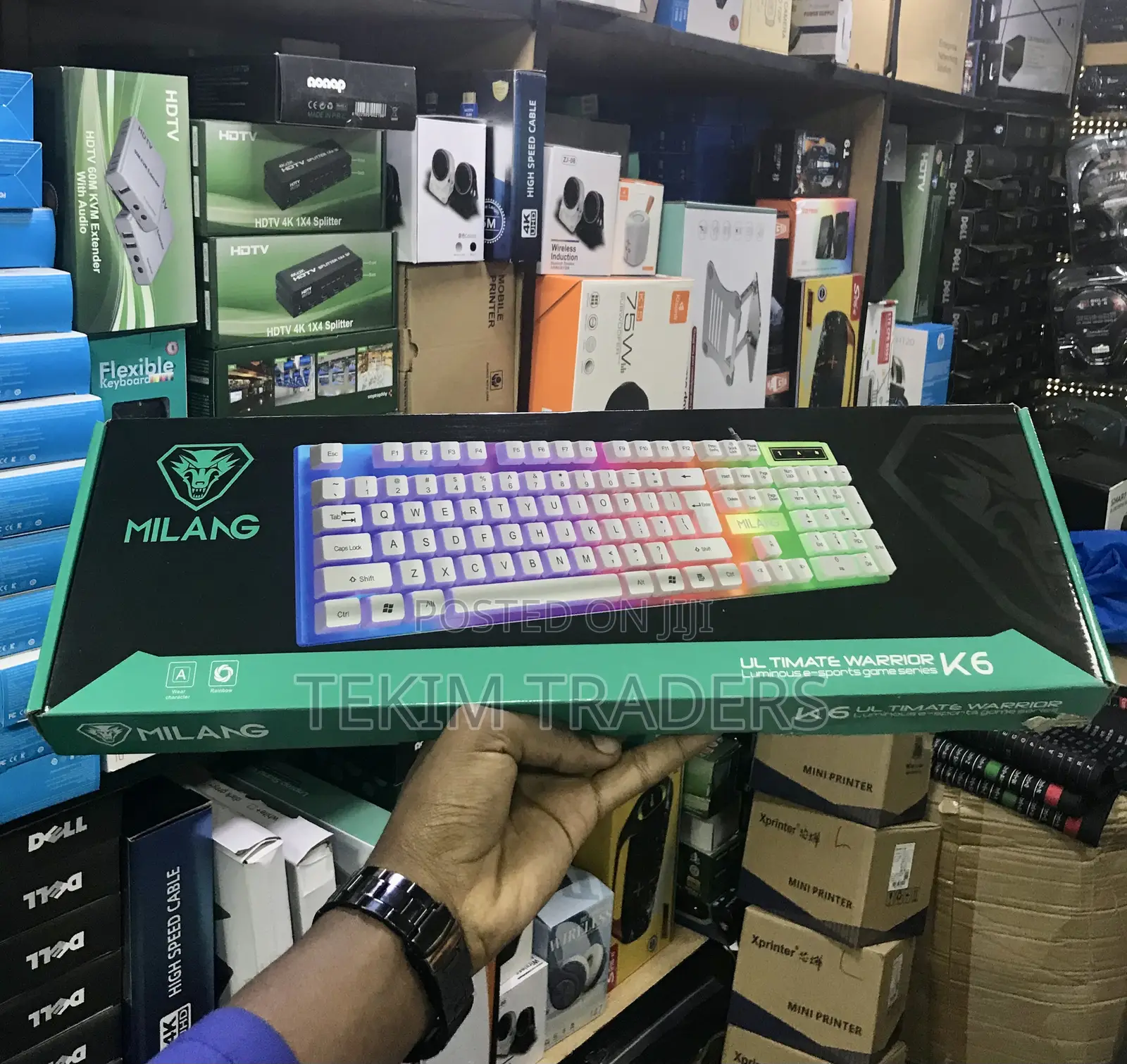 Milang RGB Gaming Keyboard - Mechanical Feel, Waterproof, Usb