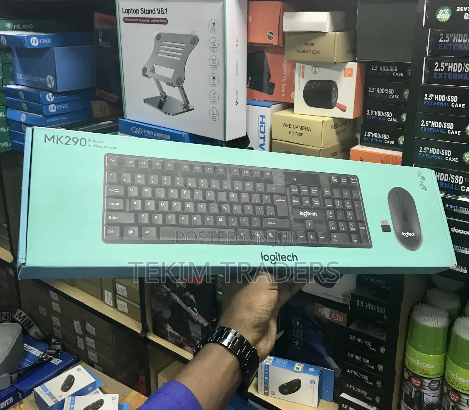 Logitech Mk290 Full-Size Wireless Combo Keyboard Mouse 10m