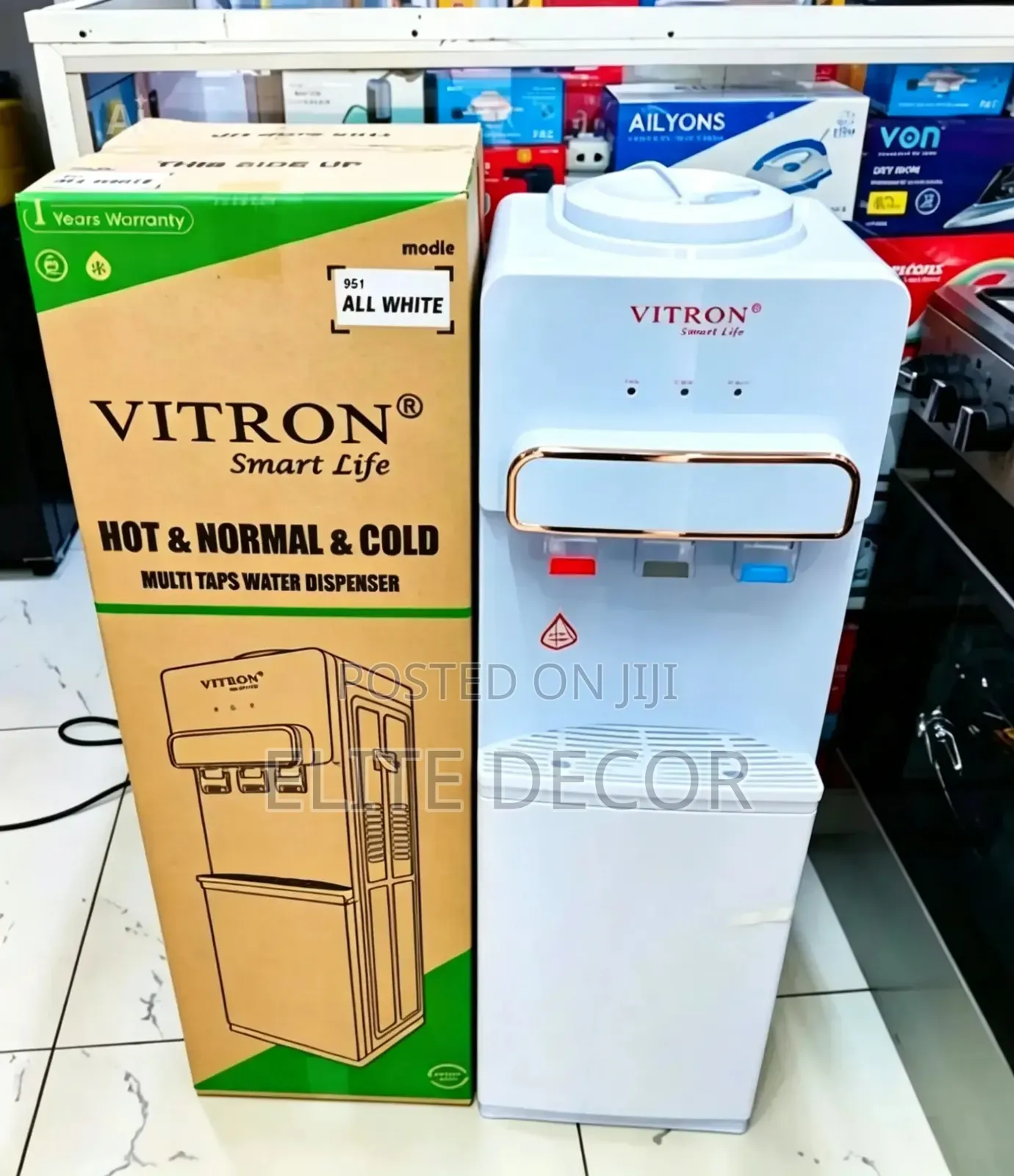 Vitron Dispenser Hot , Normal and Cold Top Loader Dispenser