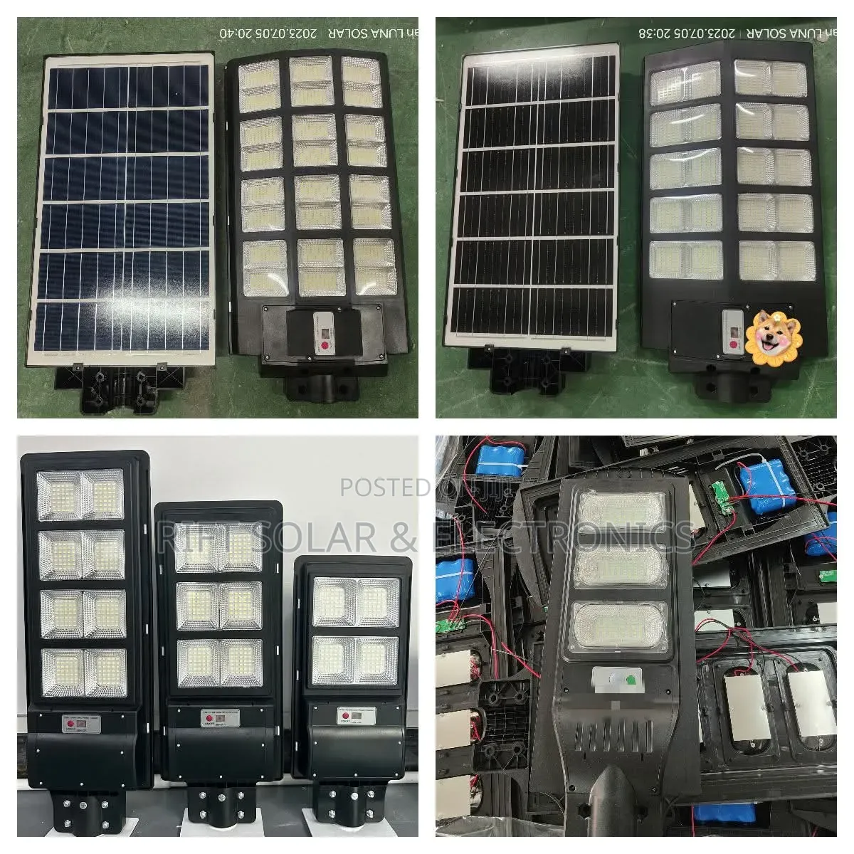300 Watts 11 HRS Straight Light Street Solar Light With Bracket