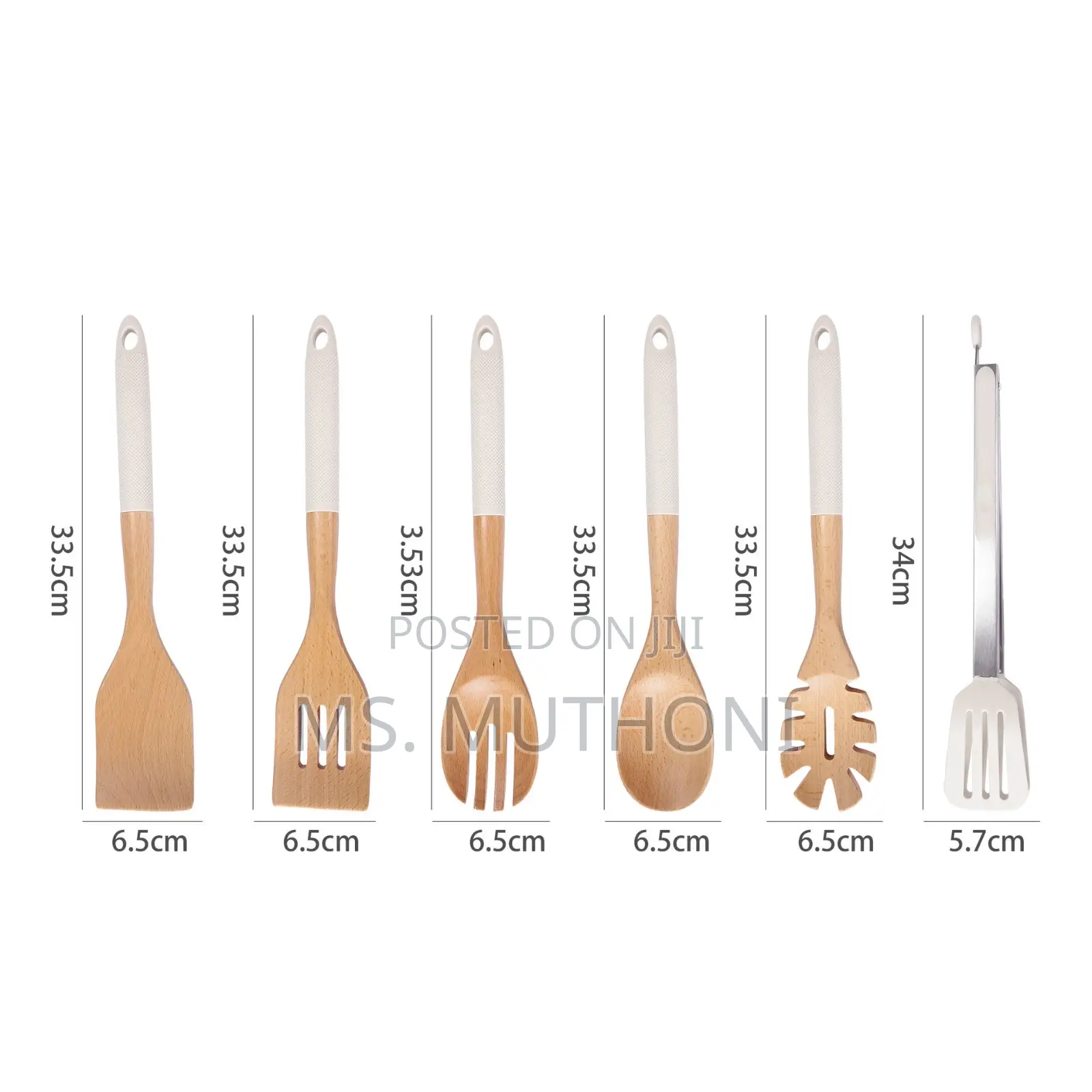 Stylish 6-Piece Bamboo Kitchen Utensil Set