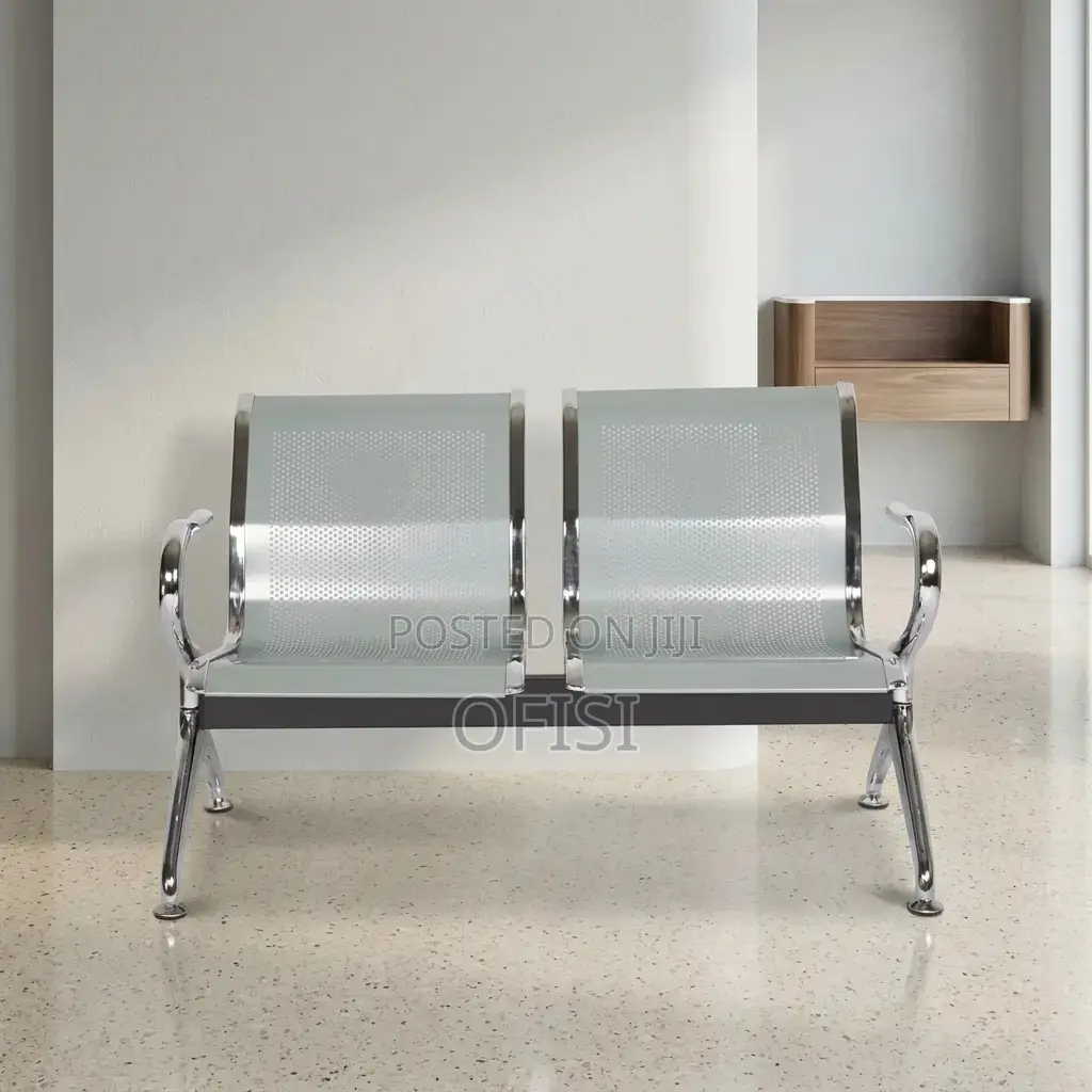 Waiting Bench; 2 Link Steel Reception Waiting Bench