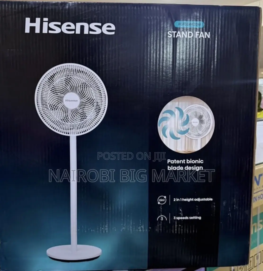 16 Inches Hisense Standing Fan With Fan Power Saving 65%