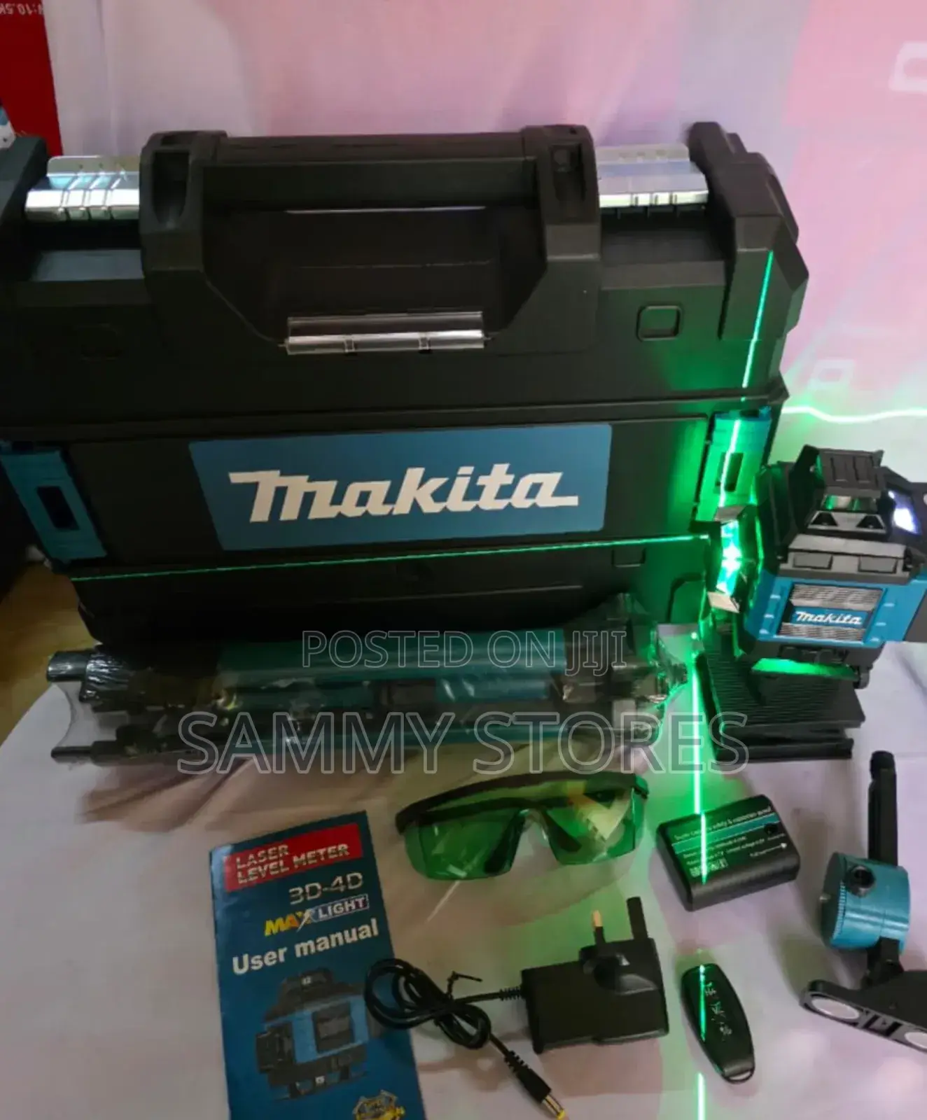Makita 3d/4d Green Laser Level With Self-Leveling Function