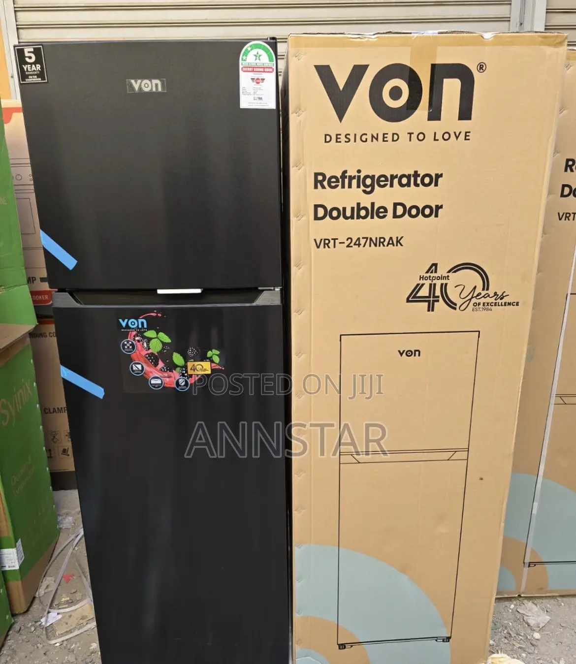 Von 247 Litres Nofrost Double Door Refrigerator