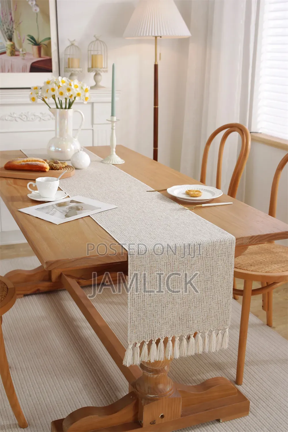 Modern Woven Dining Table Runner 33×228cm - Av