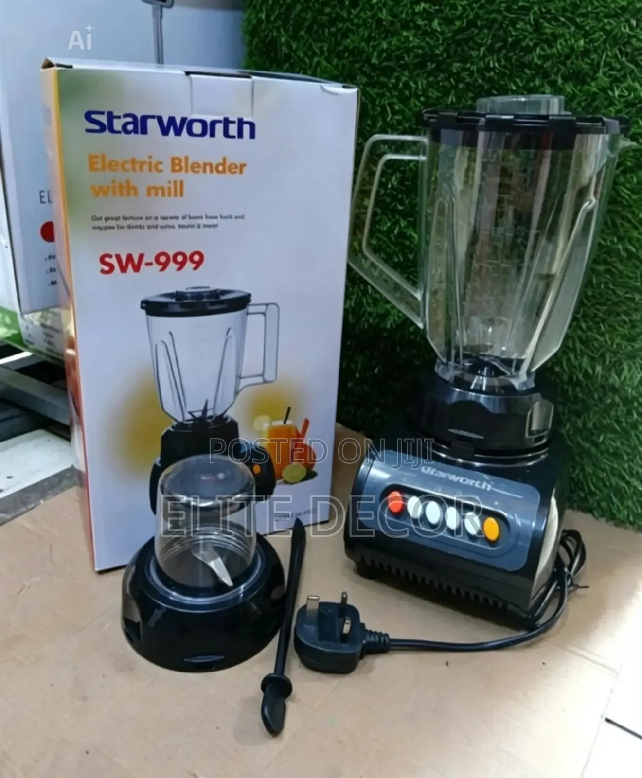 Starworth 2-in-1 Blender With Grinder