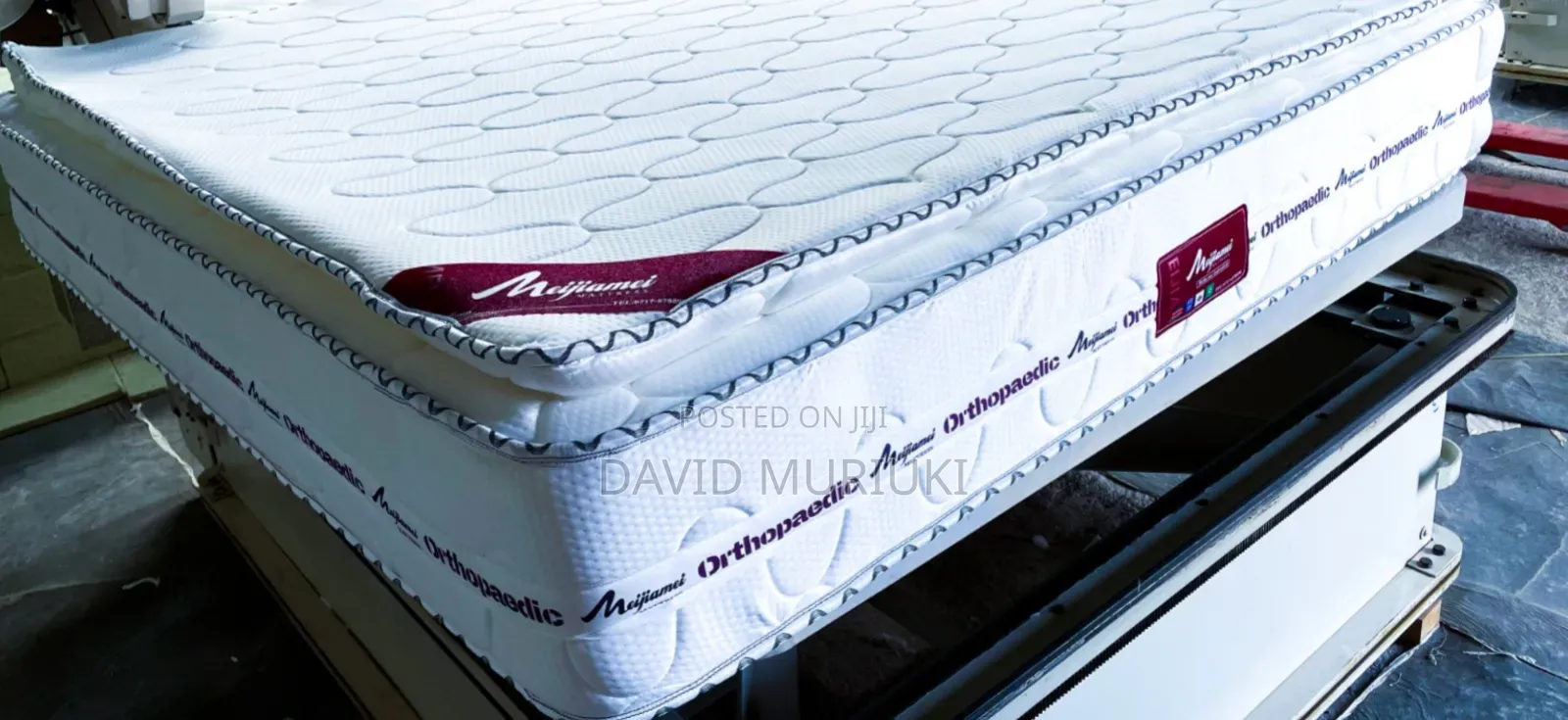 Orthopedic Spring Mattress - Grey, Firm, 35-65kg, 5*6-10 Inches