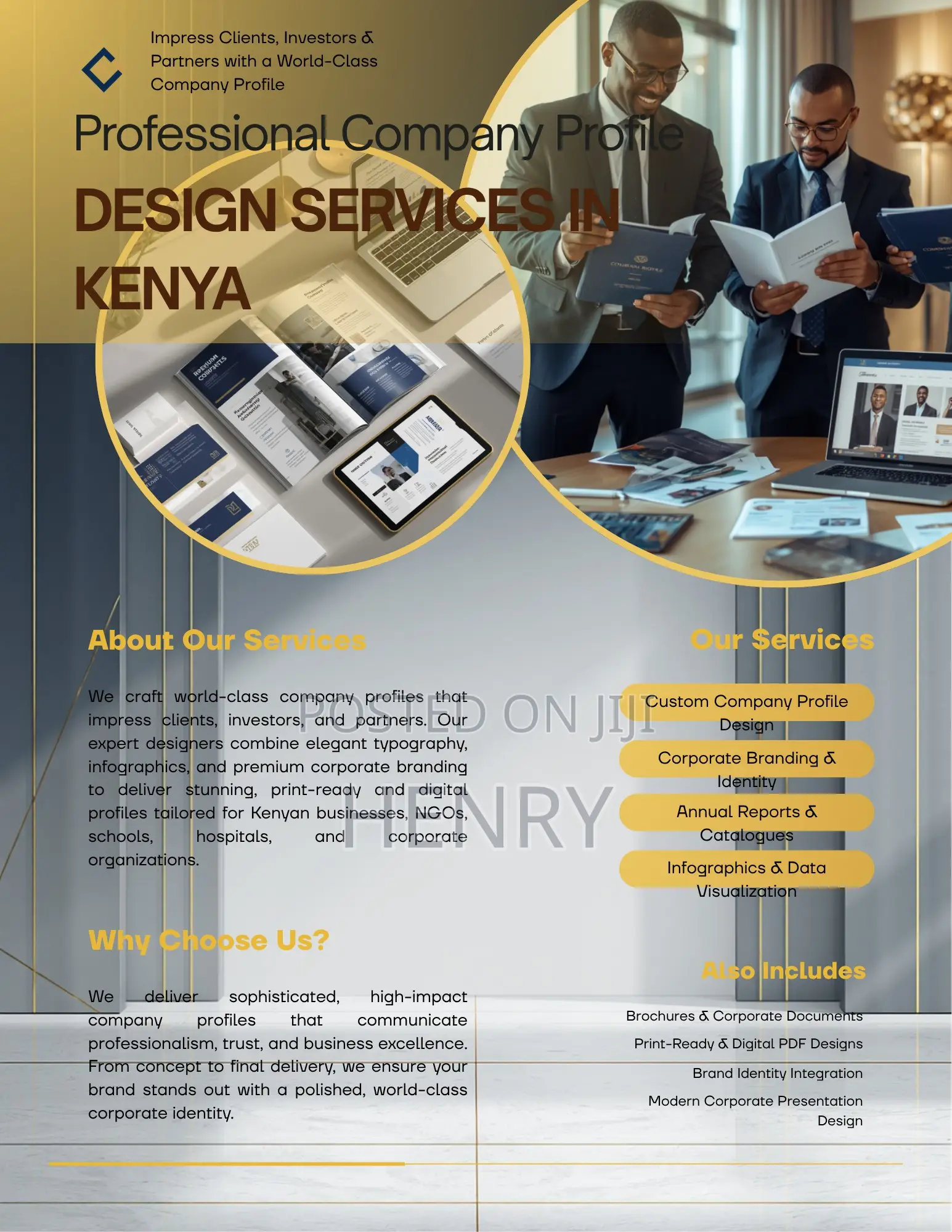 Professional Company Profile Design Services In Kenya