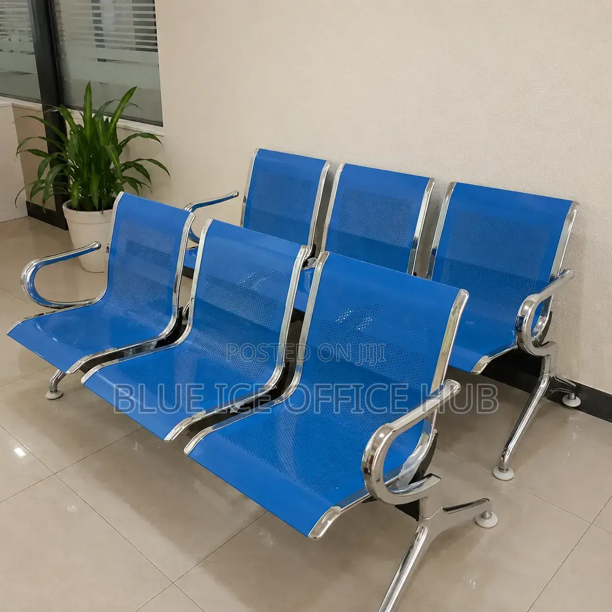Office Mesh Back Waiting Bench Chair
