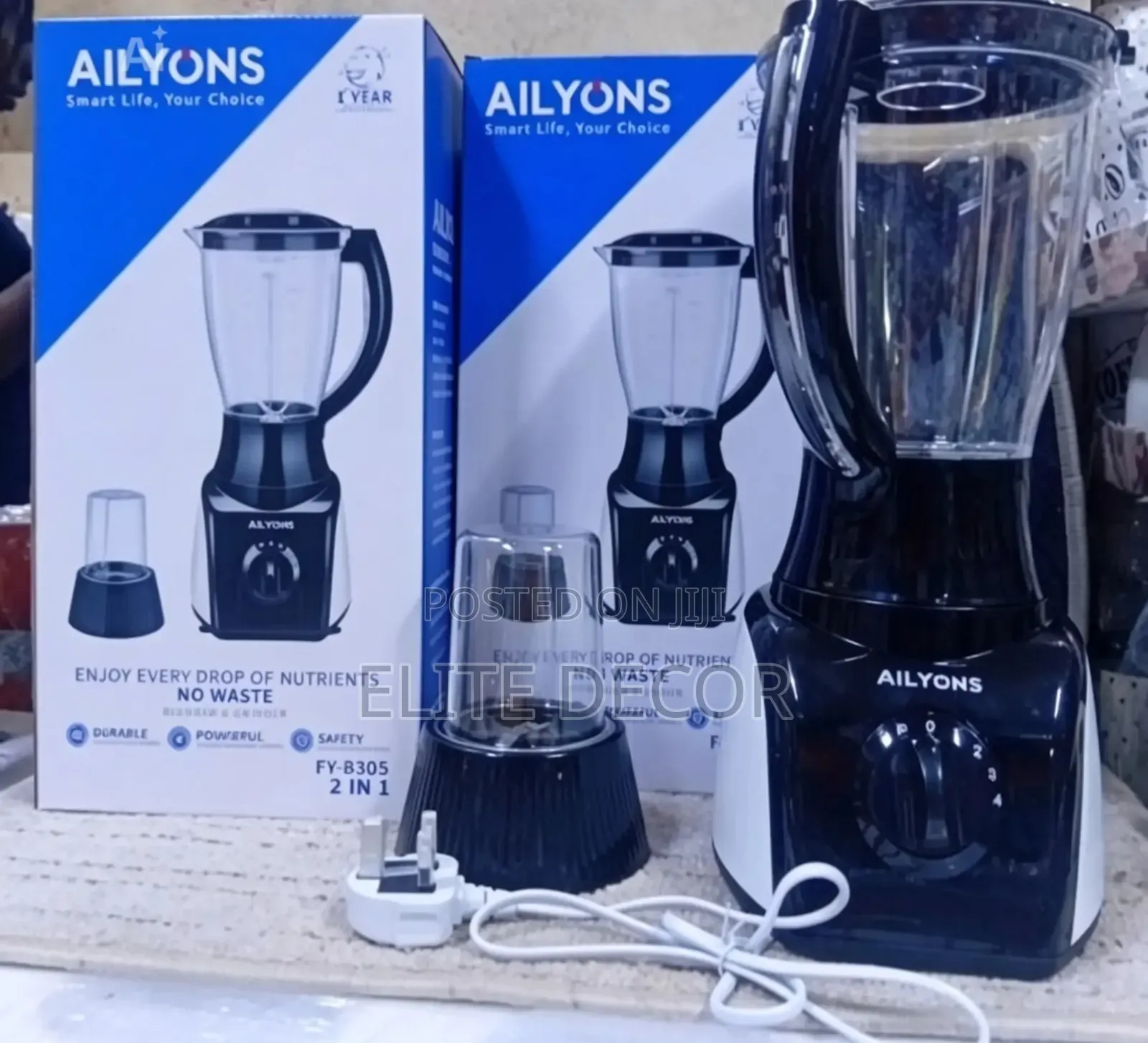 Ailyons 2in 1 Professional Blender