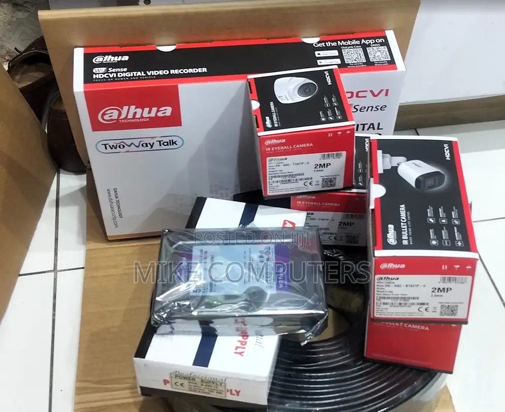 4 Cameras CCTV Security Kit Dahua Camera With 4 Cameras