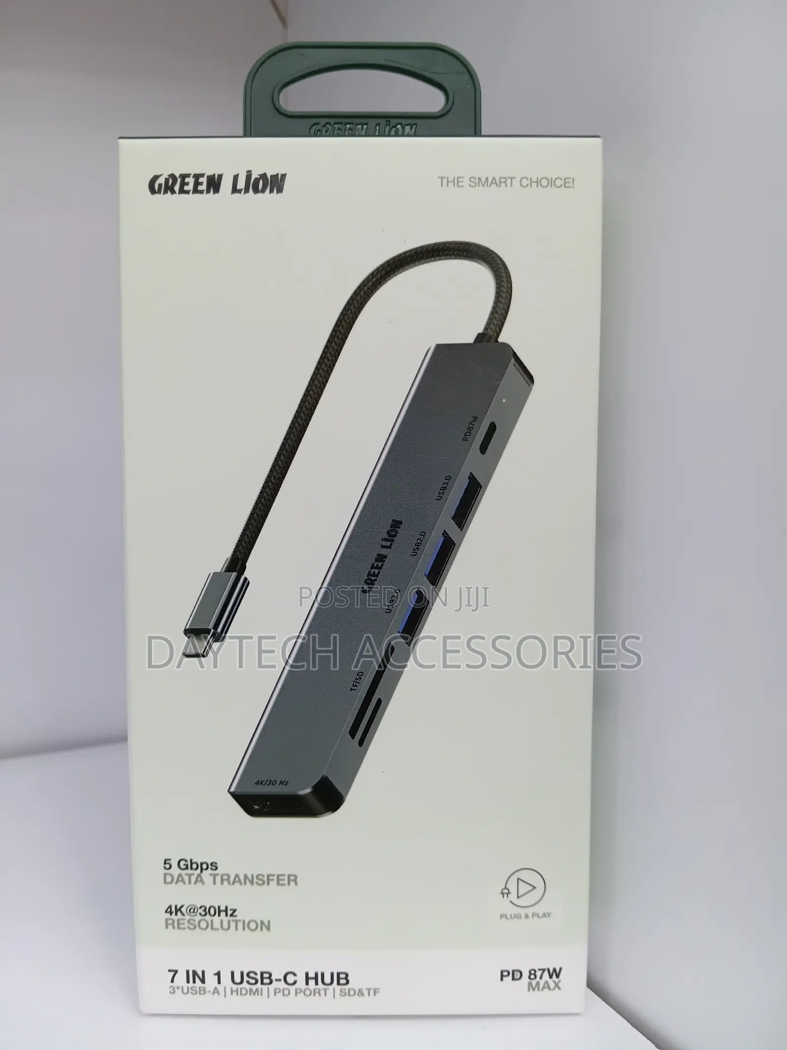 Green Lion 7-in-1 Usb-C Hub With Pd 87w Fast Charging