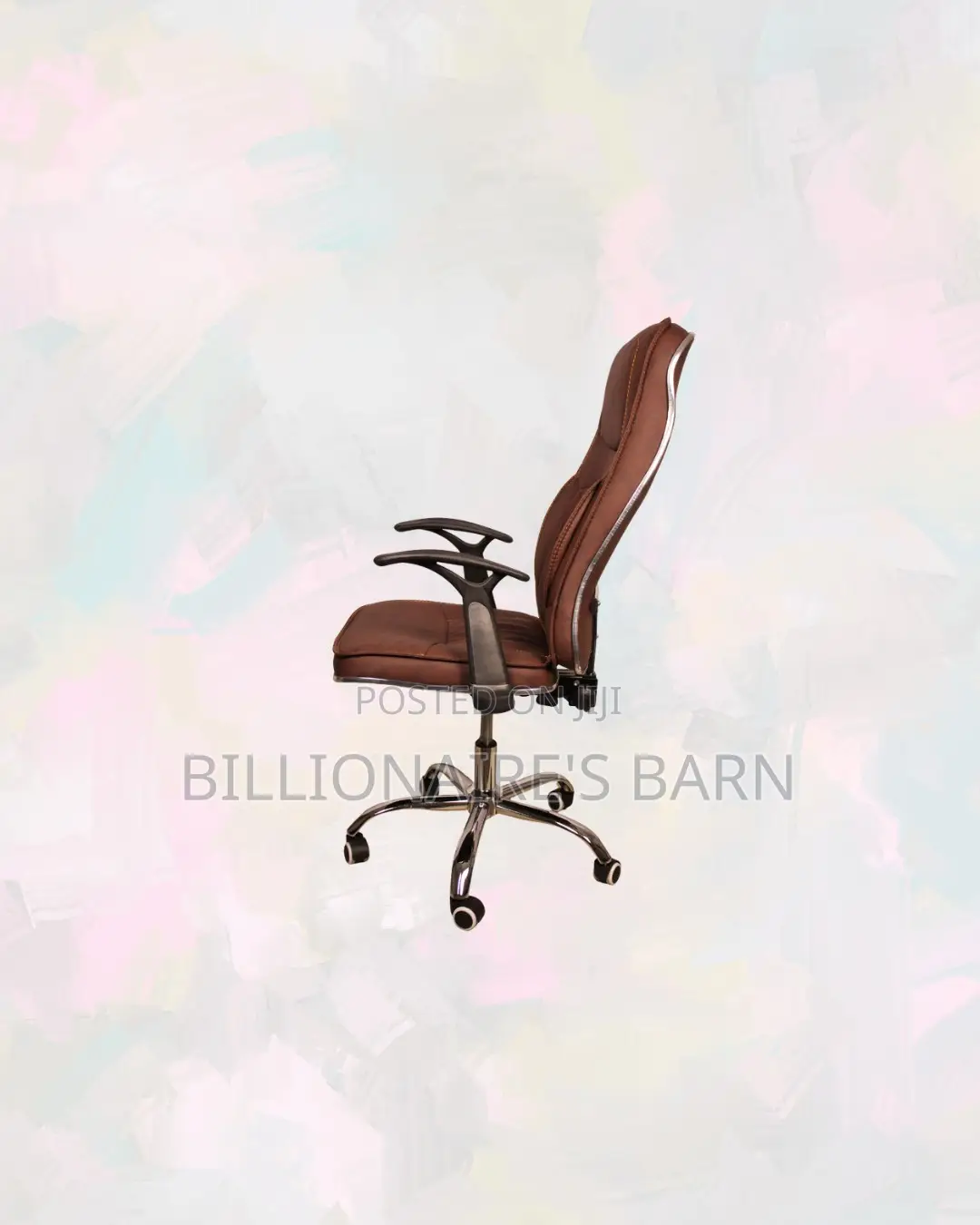 Practical Ergonomic Executive Leather Chair High Back, Work From Home
