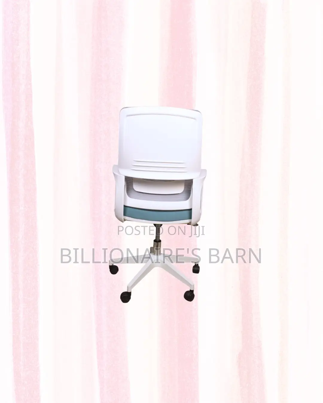 Practical White Mid Back Mesh Office Chair for Work From Home