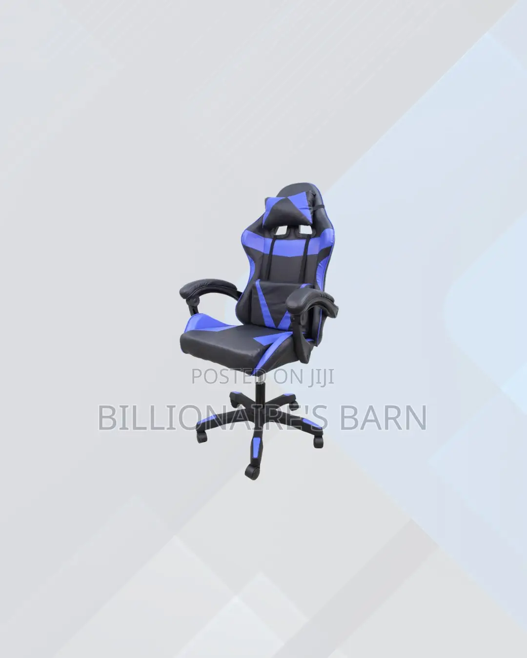 Practical Blue Racing Gaming Chair Ergonomic Support for Home