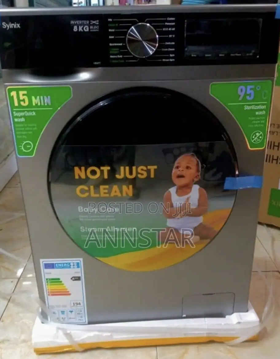 Syinix 8kg Front Load Washing Machine