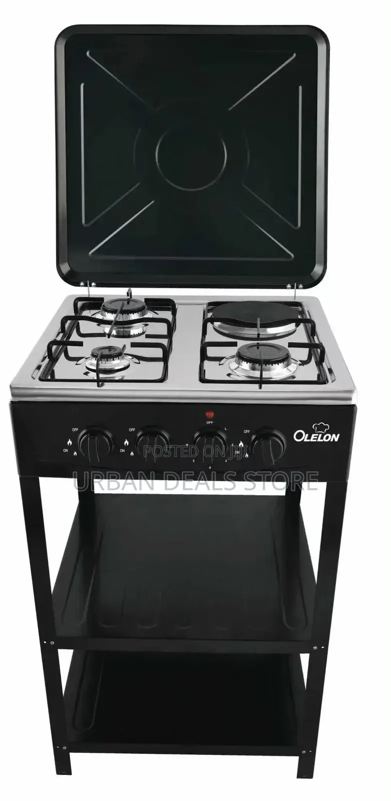 Olelon 3+1 Standing Cooker With Shelves
