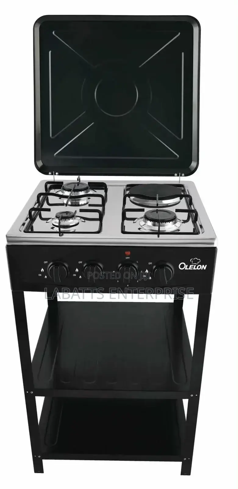 Olelon 3+1 Standing Cooker With Shelves