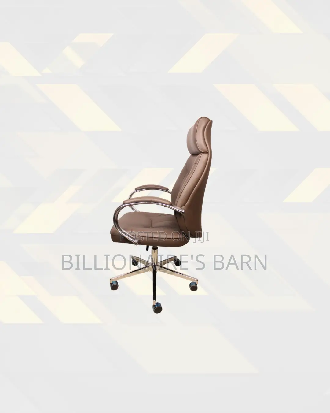 Practical Brown Executive Chair High Back for Office Meeting Comfort