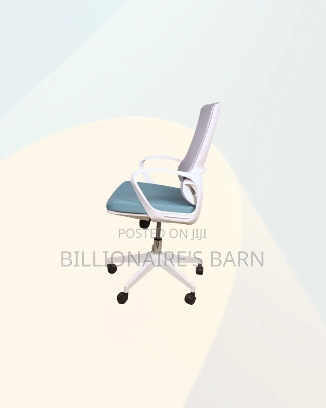 Practical White Mid Back Mesh Office Chair for Office Meeting Comfort