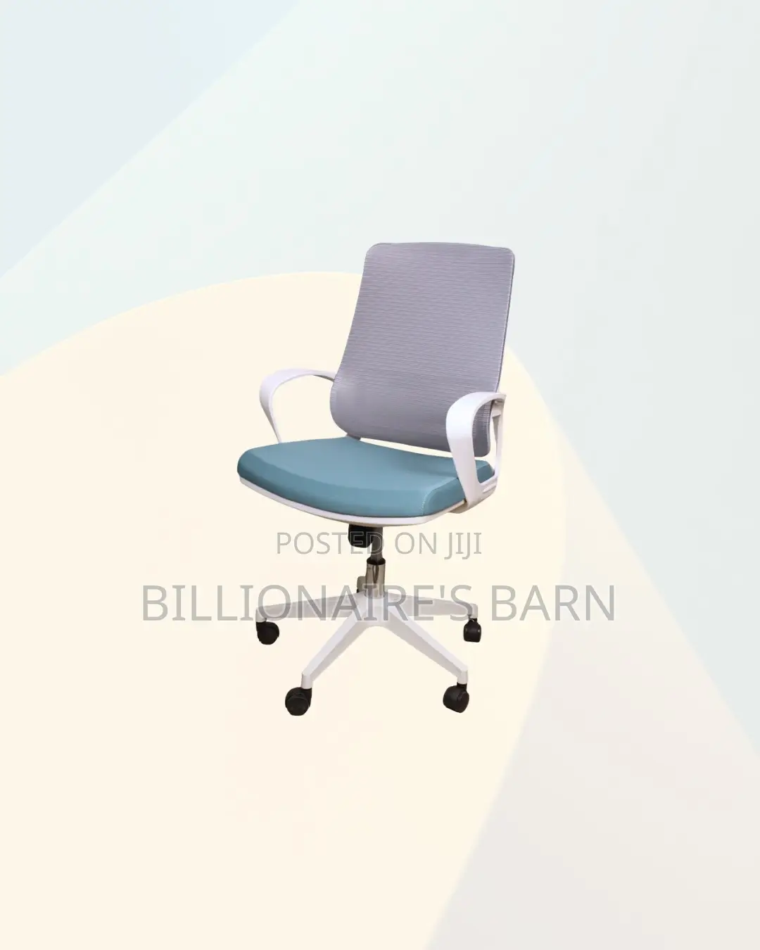 Practical White Mid Back Mesh Office Chair for Office Meeting Comfort